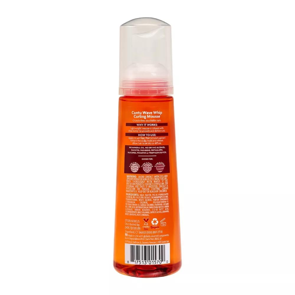 Cantu Natural Hair Wave Whip Curling Mousse 8.4oz