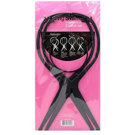 Magic Wig Stand Multi-purpose - Foldable Flexible Plastic Blk
