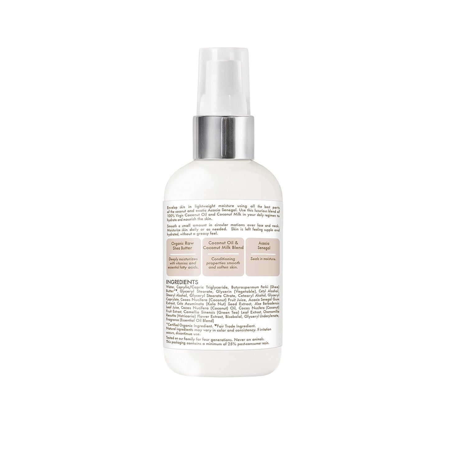 Sheamoisture Daily Hydration Face Lotion for All Skin Types 100% Virgin Coconut Oil for Daily Hydration 3oz