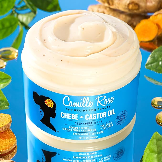 Camille Rose Black Castor Oil + Chebe Deep Conditioner 8oz