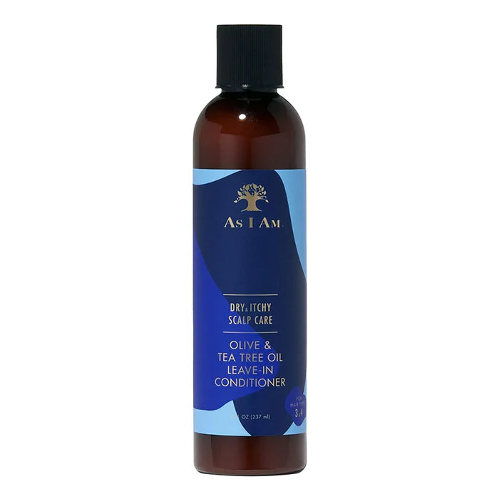 As I Am Dry & Itchy Scalp Care Olive & Tea Tree Oil Leave-In Conditioner 8oz