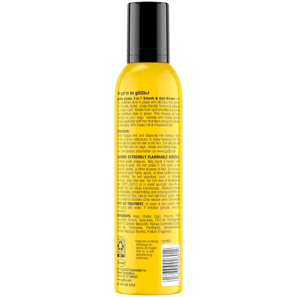 Got2b Glued 2 in 1 Smooth & Hold Mousse 8oz