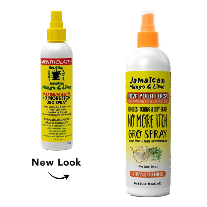JAMAICAN MANGO & LIME Mentholated No More Itch Gro Spray 8oz
