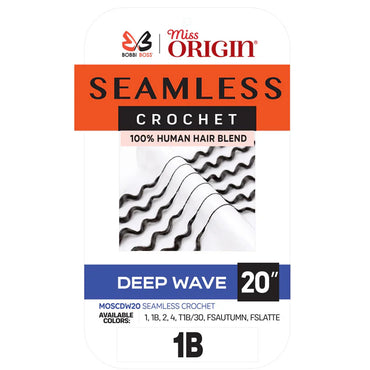 Bobbi Boss Miss Origin Seamless Crochet Braids 20" - 100% Human Hair Blend