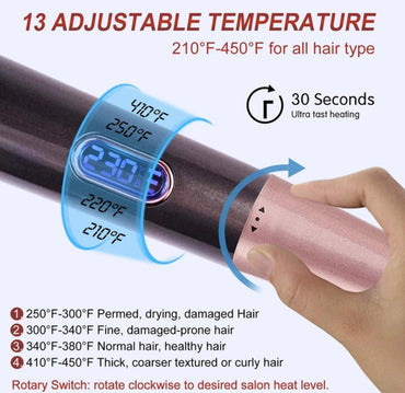 Twisted Flat iron 2-IN-1 Curl & Straight Iron