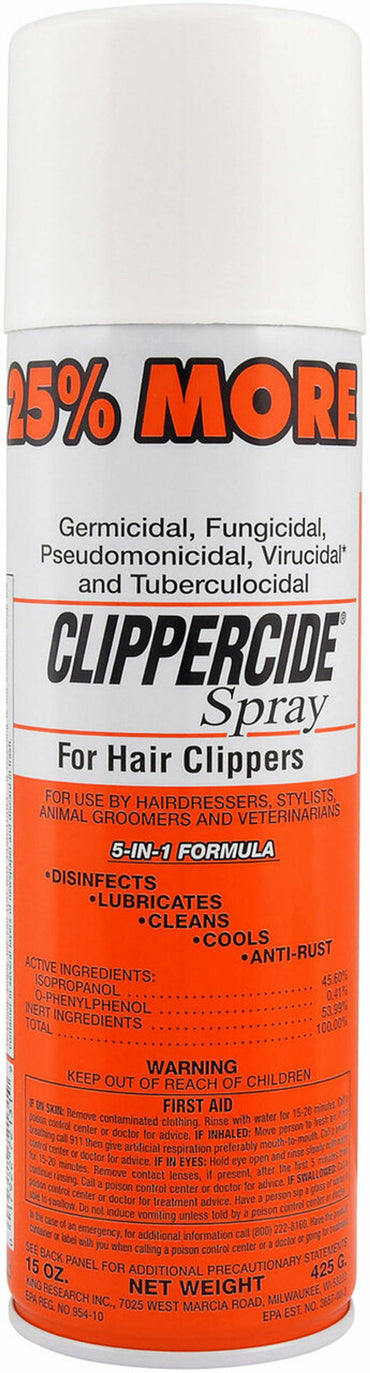 Clippercide Spray for Hair Clippers 15oz