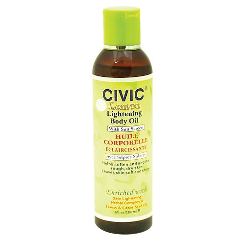 Civic Lemon Lightening Body Oil 6oz