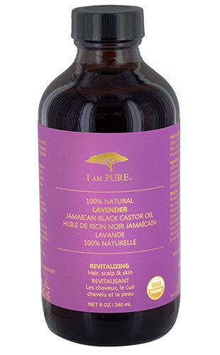 I Am Pure 100% Natural Jamaican Blk C. Oil-Lavender 8oz