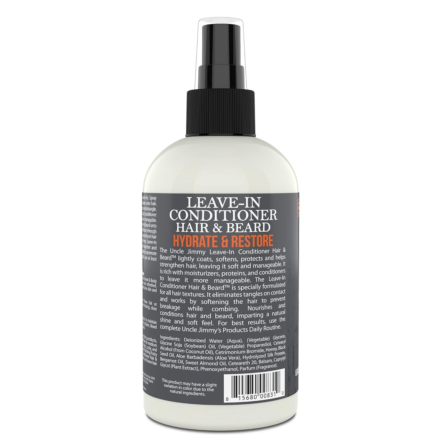 UNCLE JIMMY Hair & Beard Leave-In Conditioner 8oz