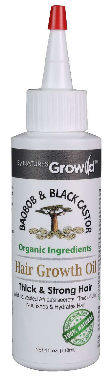 By Natures grow baobab and black castor 4oz