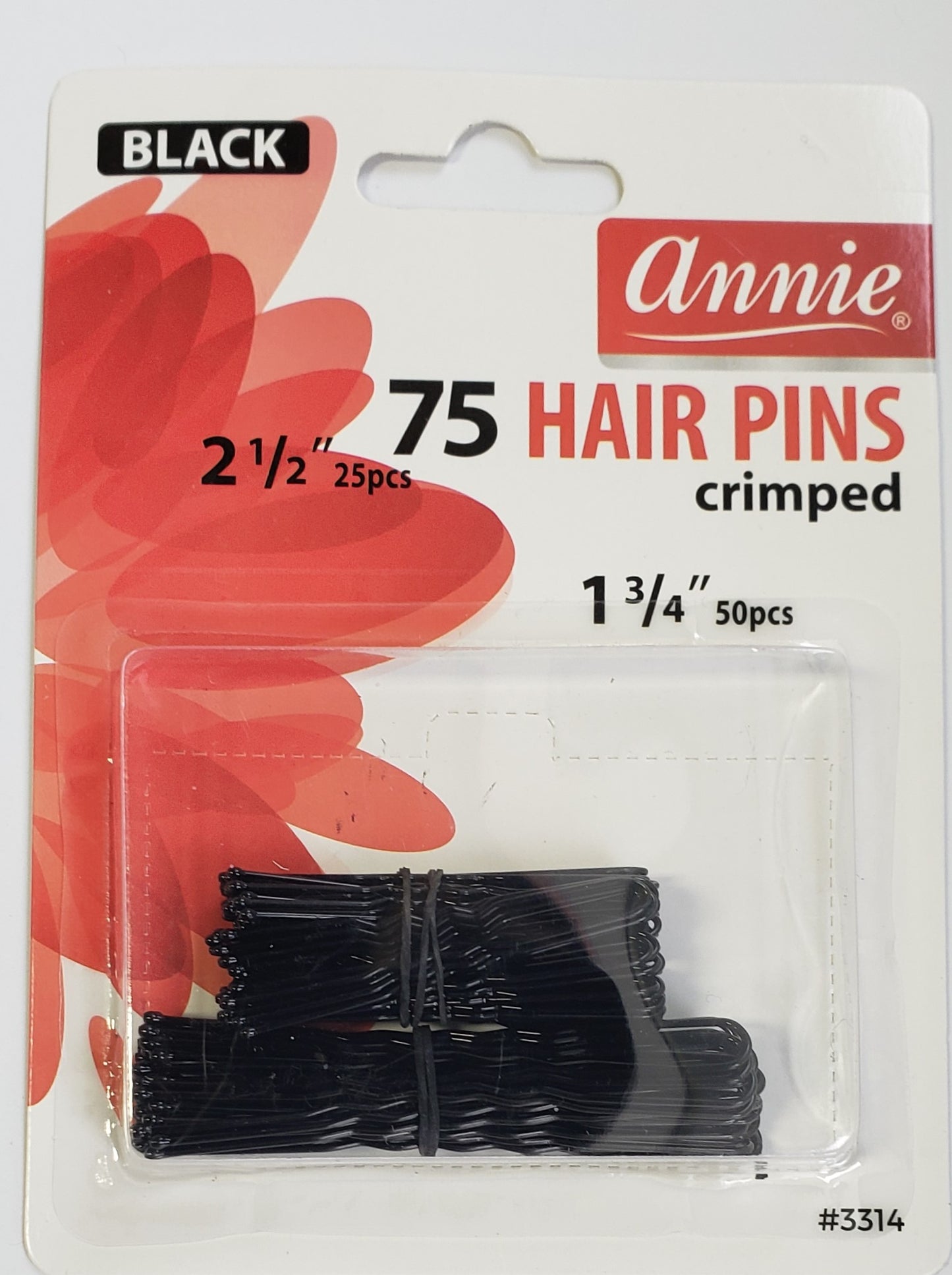 Annie 75 Hair Pins Crimped #3314