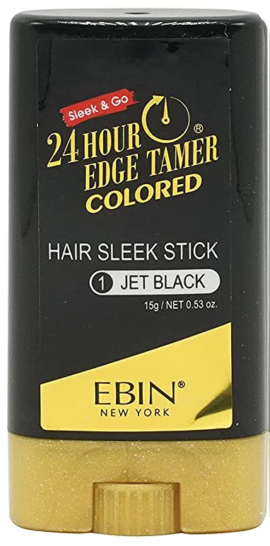 24 Hour Colored Hair Wax Stick Extreme Firm Hold - Jet Black 0.53oz