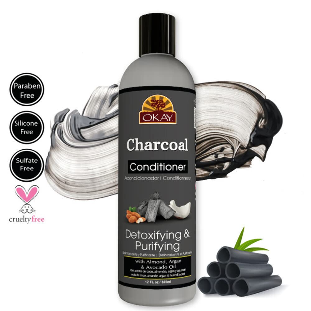 Okay Charcoal Conditioner Detoxifying & Purifying 12oz