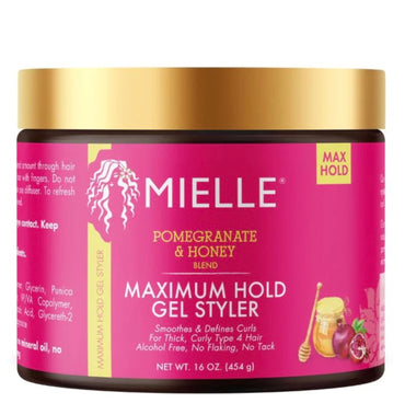 Mielle Pomegranate & Honey Maximum Hold Gel Styler 16oz