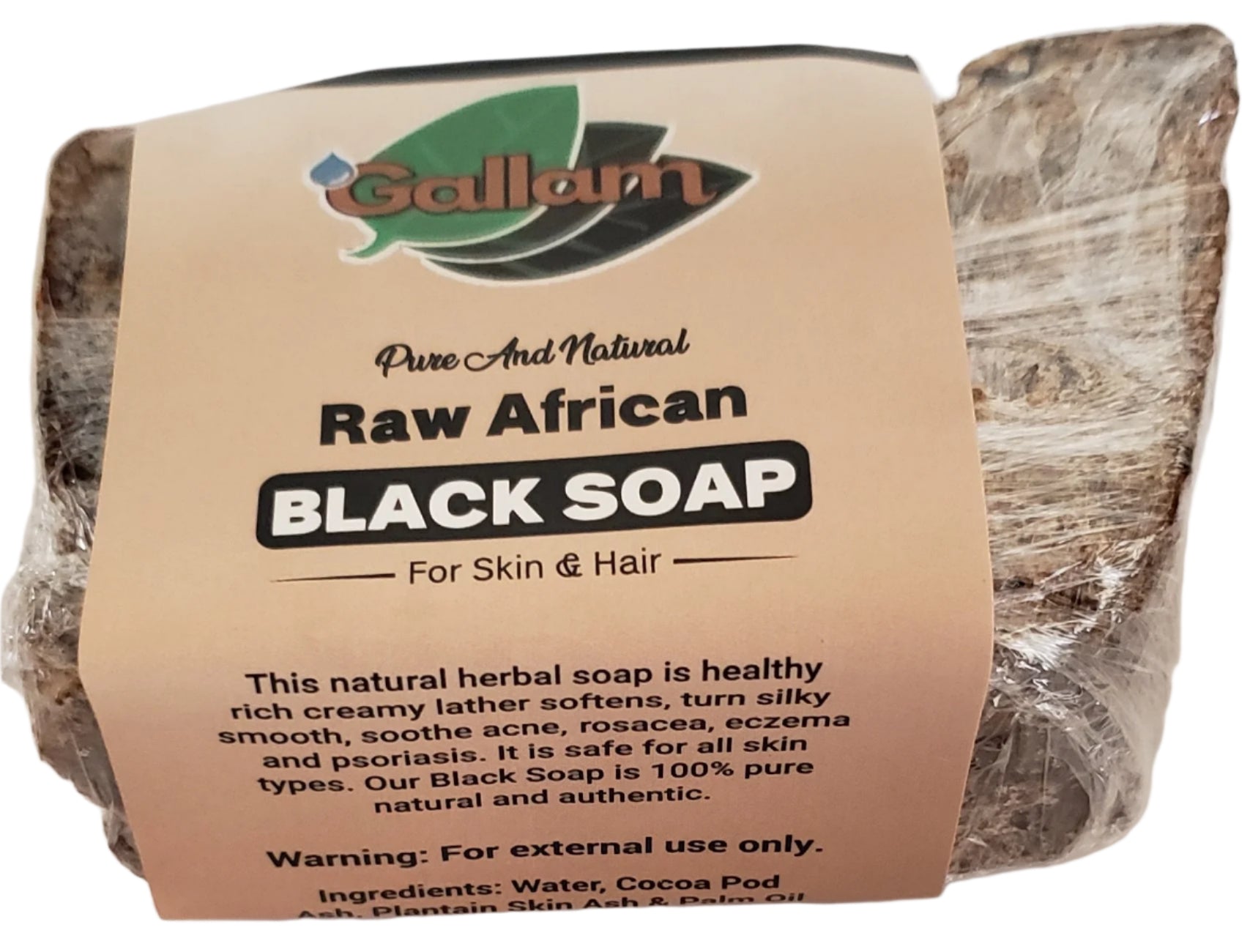 Gallam African Black Soap 5oz