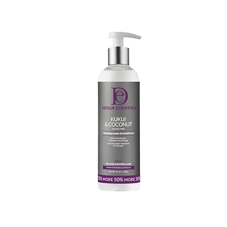 Design Essentials Kukui & Coconut Hydrating Leave-In Conditioner 12oz