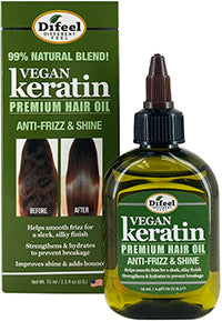 Difeel Vegan Keratin Hair Oil 2.5 oz.