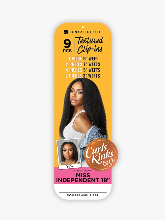 CURLS KINKS & CO CLIP-IN MISS INDEPENDENT 18"
