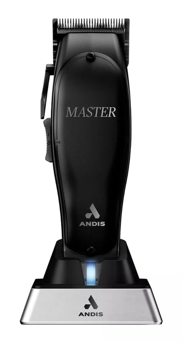Andis Black Label MLC Professional Master Cordless Hair Trimmer, Adjustable Carbon Steel Blade Hair Clipper for Close Cutting, Black