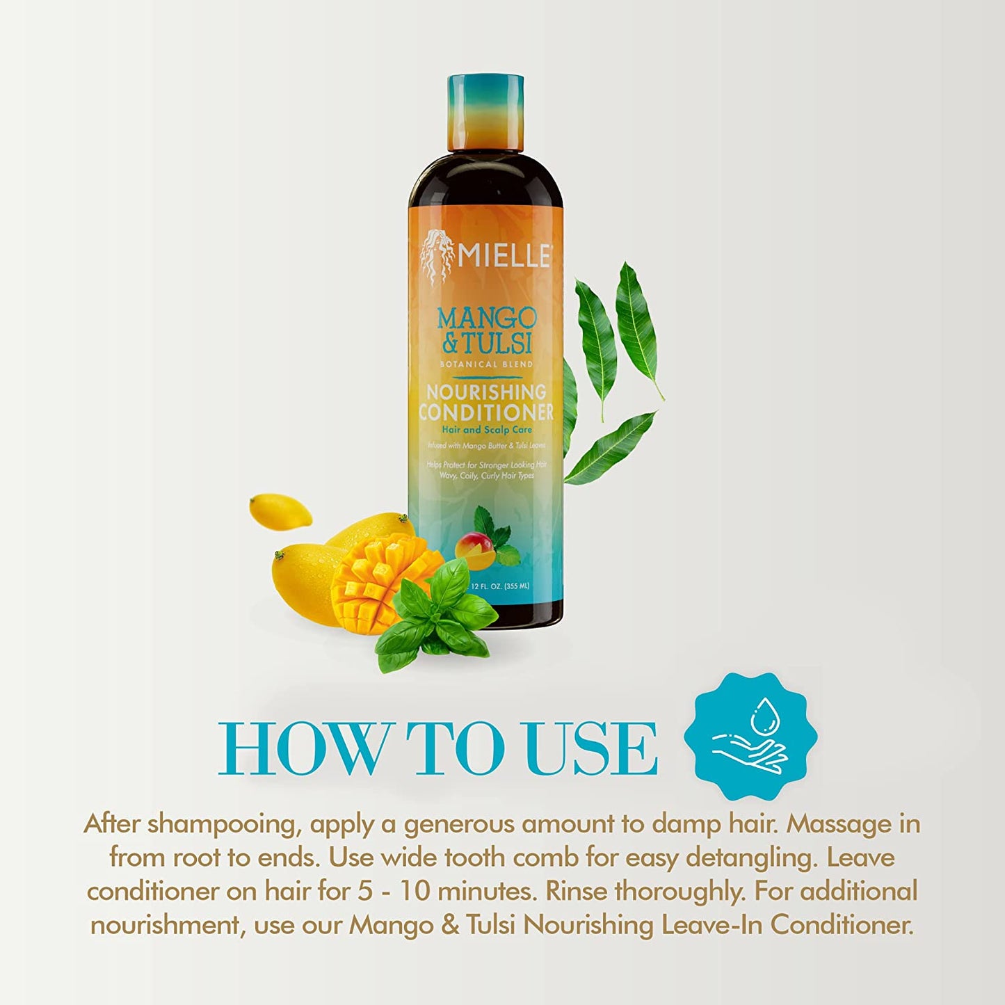 Mielle Organics Mango & Tulsi Nourishing Conditioner 12oz