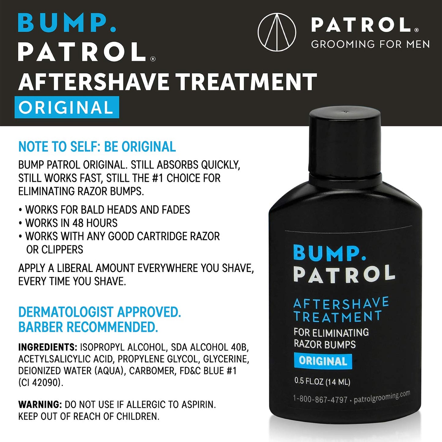 Bump Patrol Aftershave Original Treatment 0.5oz