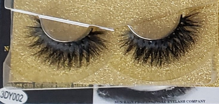 Mink Eyelashes 100% Handmade 3DY-Series Natural 3DY002