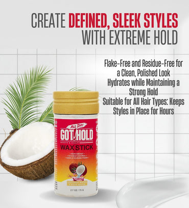 All Day Got2Hold Wax Stick – Coconut 2.7oz