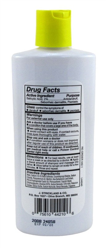 Sulfur8 Medicated Dandruff Shampoo Salicylic 7.5oz