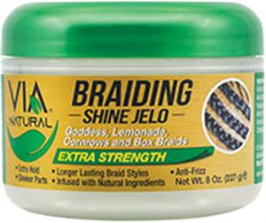 Via Natural Braiding Shine Jelo Extra Strength 8oz