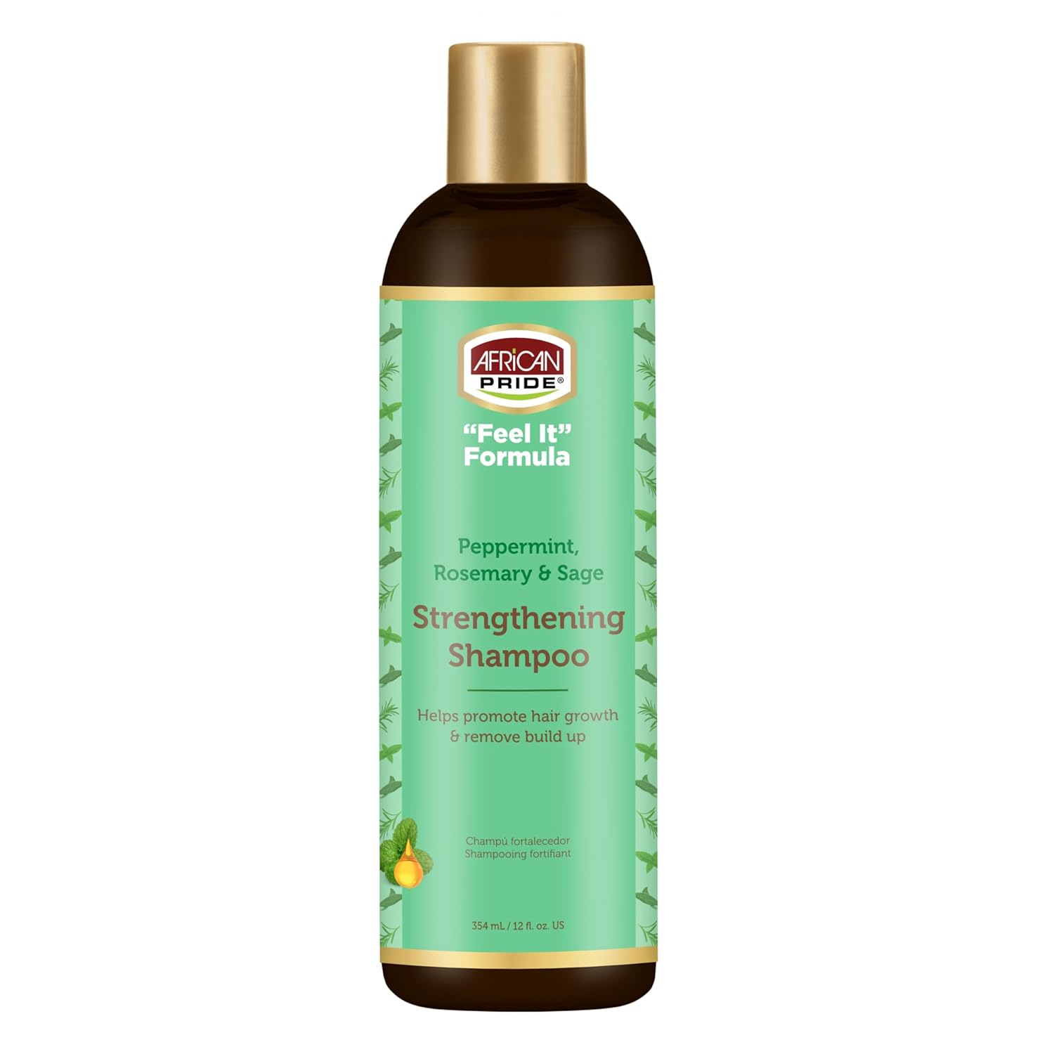 African Pride Feel It Formula, Hair Strengthening Shampoo 12oz