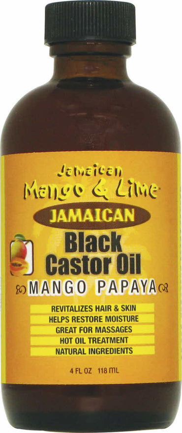 JAMAICAN M/L BLACK CASTOR OIL Mango Papaya 4oz