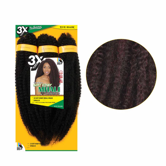 3X Soft Kinky Mhali Braid Hair