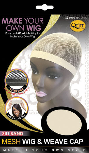 M&M Head Gear Sili Band Wig & Weave Cap 5006 Nat