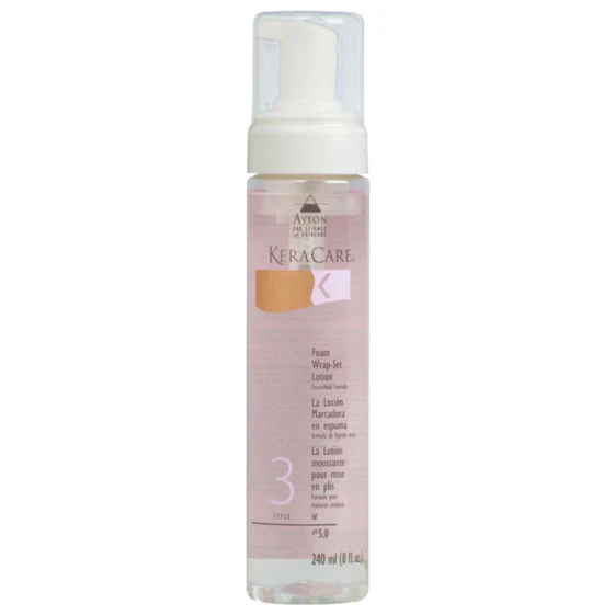 KeraCare Foam Wrap-Set Lotion Extra-Hold 8oz