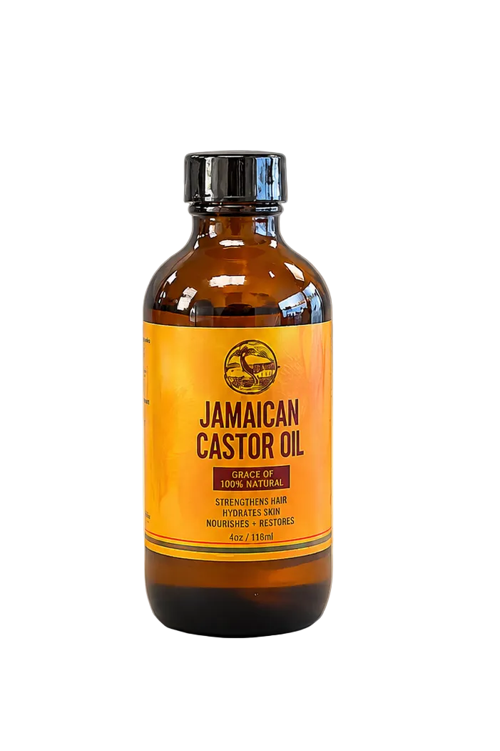 Jamaican Amber Organic Castor Oil - Cold Pressed, 4 fl oz