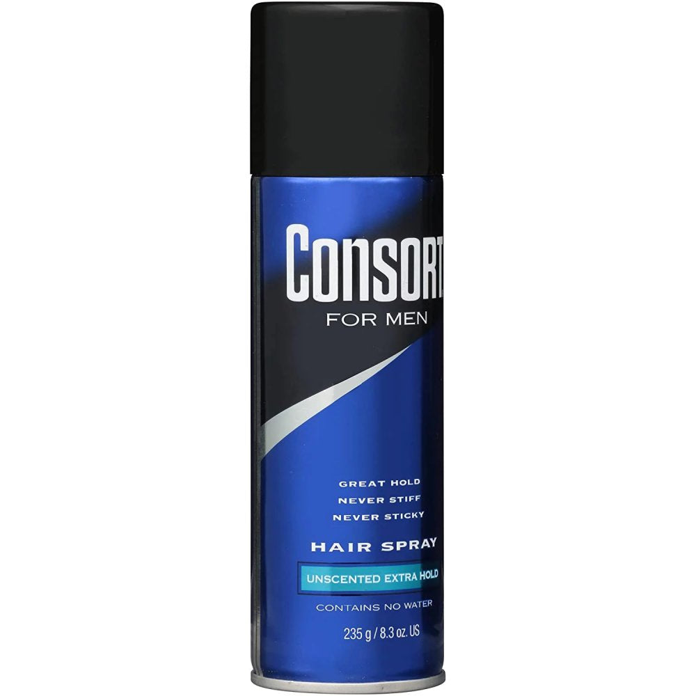 Consort for Men Hair Spray - 8.3 oz (235 g) - Unscented Extra Hold