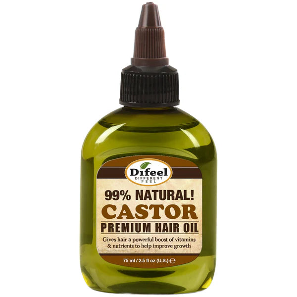 Difeel Premium Natural Hair Oil - Castor Hair Oil 2.5oz