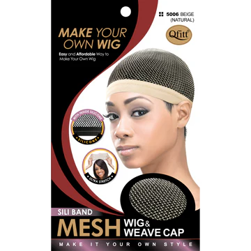 M&M Head Gear Sili Band Wig & Weave Cap 5006 Nat