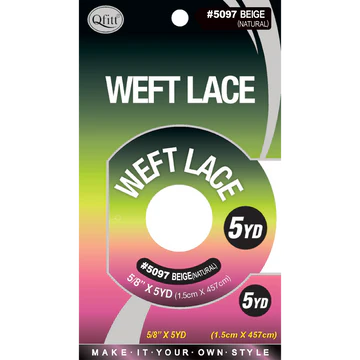 MAKE YOUR OWN WIG WEFT LACE 5/8" X 5 YD (1.5 cm x 457 cm) #5096 BEIGE
