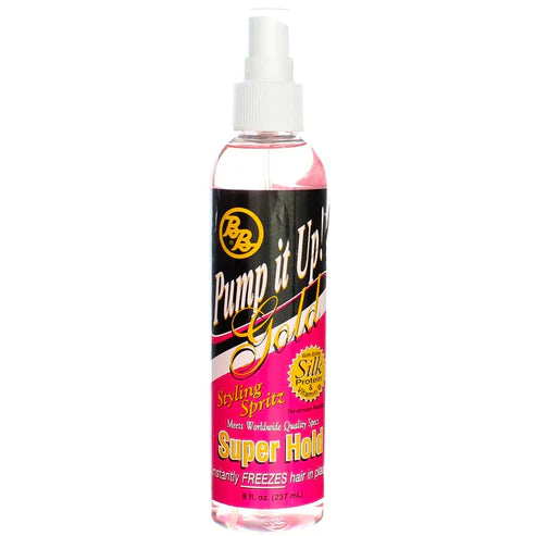 Bronner Brothers Pump It Up Spritz Gold Super Hold, 8oz