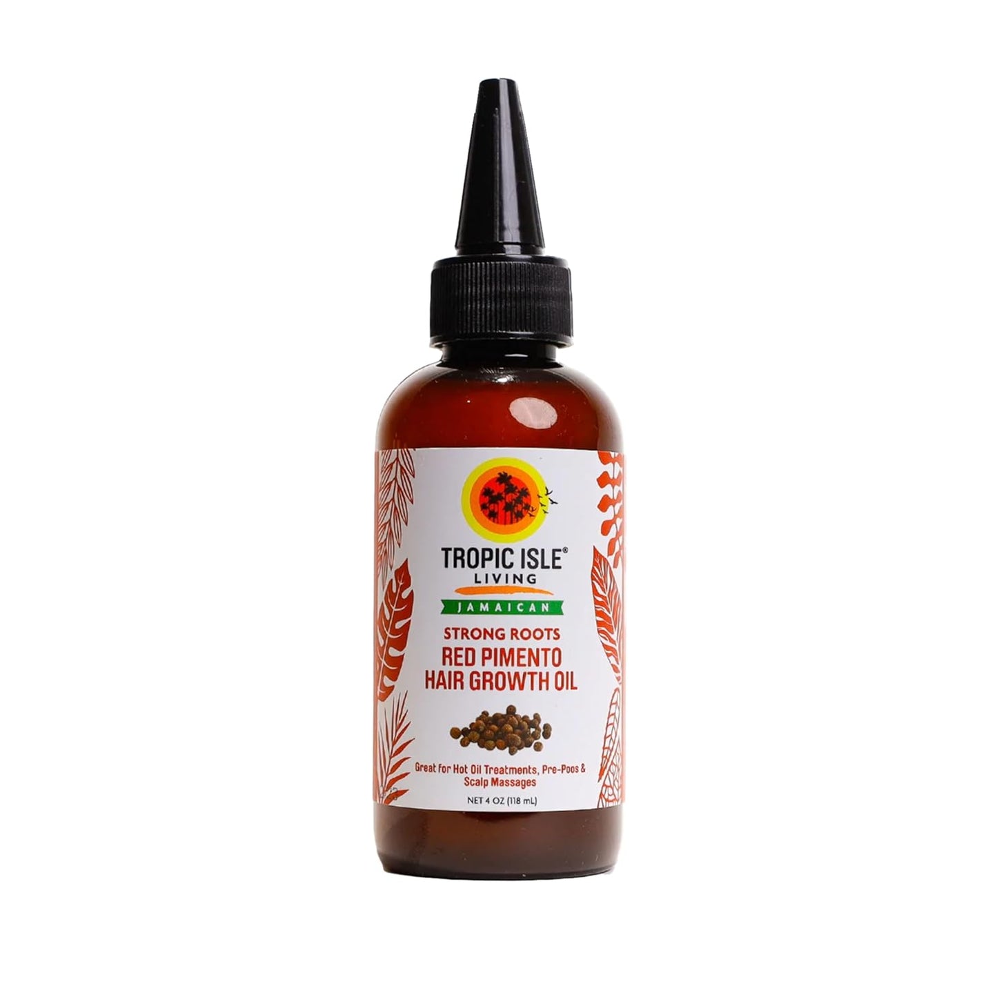 Tropic Isle Living Jamaican Strong Roots Red Pimento Hair Growth Oil, 4oz