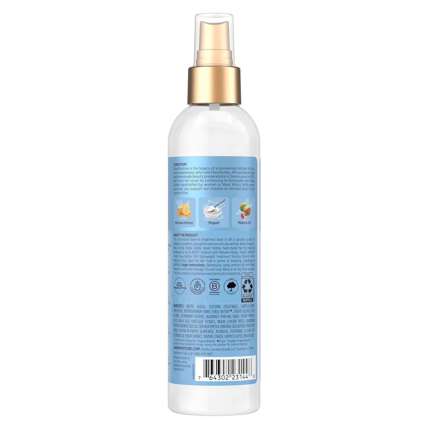 SHEA MOISTURE MANUKA HONEY & YOGURT LEAVE-IN 8oz
