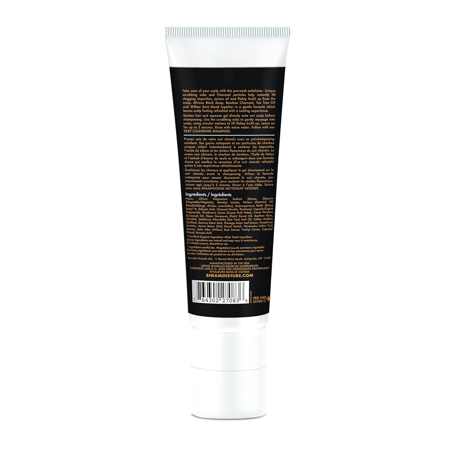 Sheamoisture African Black Soap Bamboo Charcoal Pre-Shampoo Scalp Scrub - 4oz