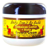 Baby Don't Be Bald Jamaican Castor + Biotin Growth Cream Strengthens Fragile Hair & Promotes Growth 4oz