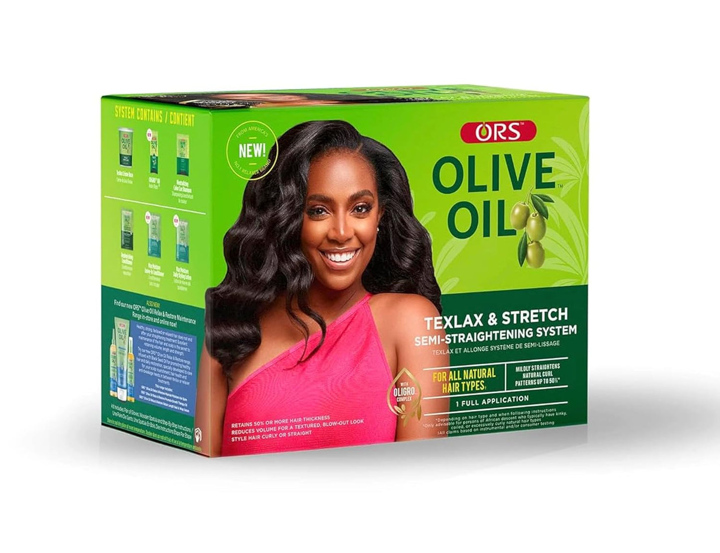ORS Texlax & Stretch Semi-Straightening System For All Natural Hair Types