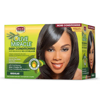 AFRICAN PRIDE Olive Miracle No-Lye Relaxer Kit (Regular)