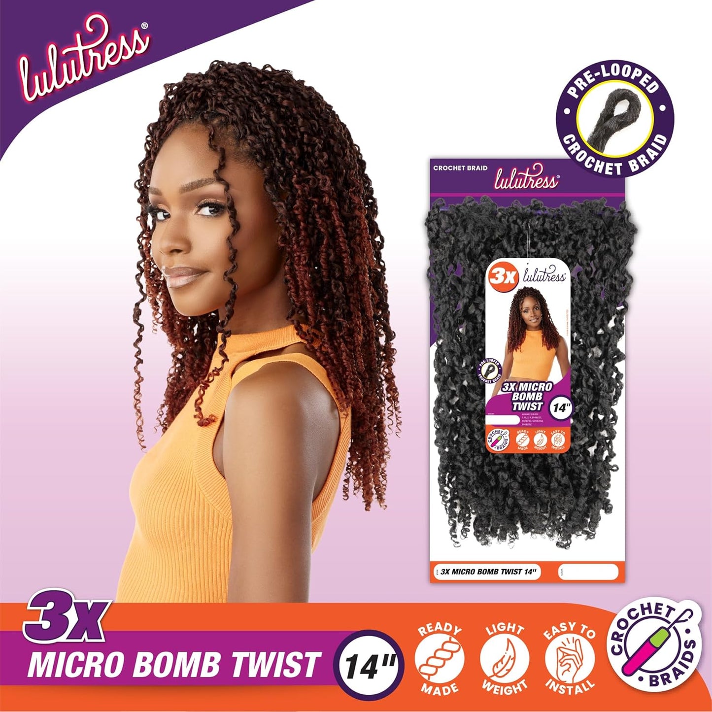 3X MICRO BOMB TWIST (LULUTRESS)(LOOPED)