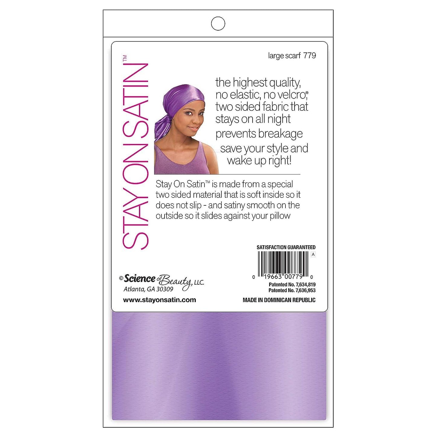 Stay on Satin Large Scarf #779