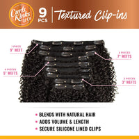 CURLS KINKS & CO CLIP-IN GAME CHANGER 10"