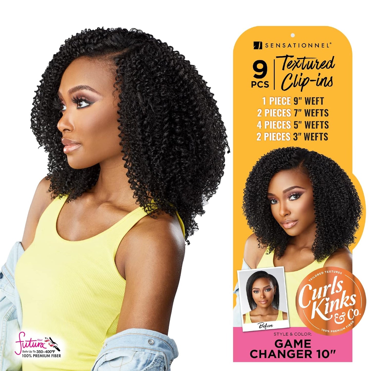 CURLS KINKS & CO CLIP-IN GAME CHANGER 10"